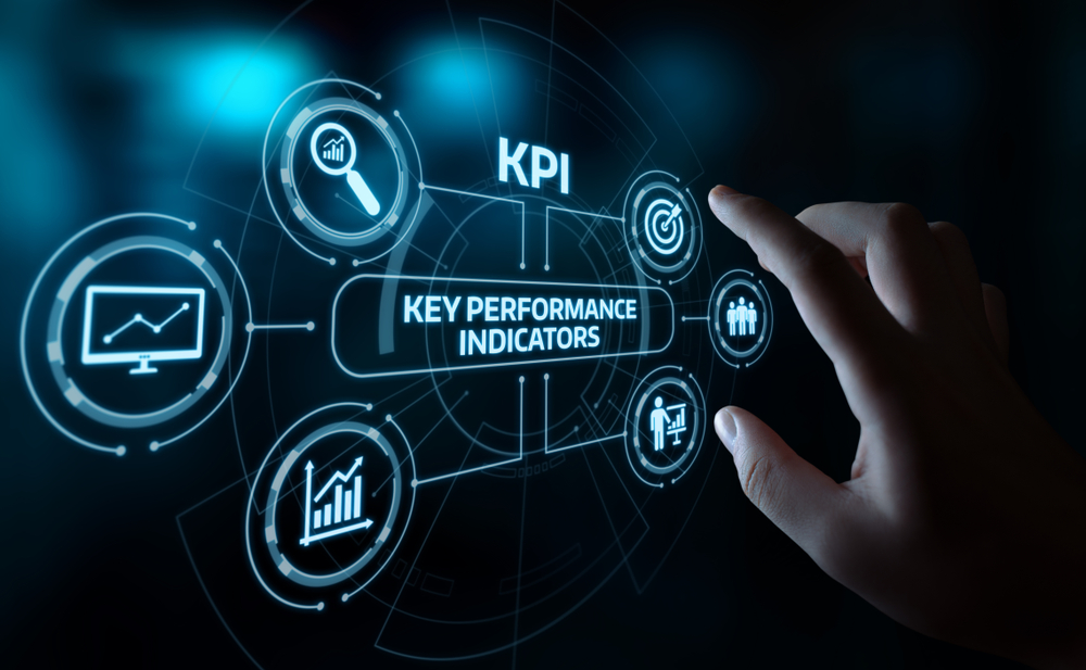 Picture showing different KPI, key performance indicators.