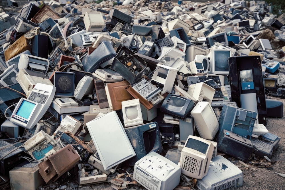 e-waste disposal, garbage dump